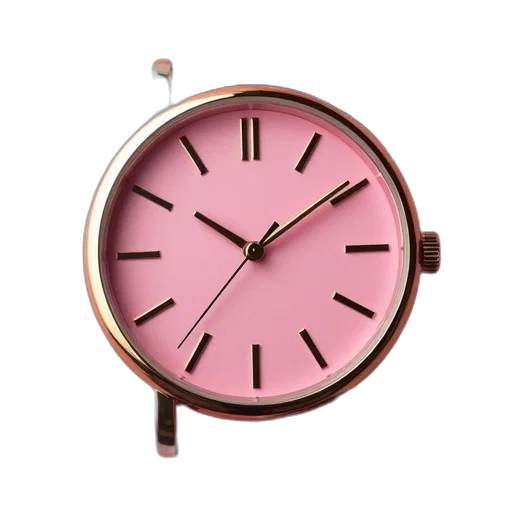 jewelry, 3d render, pink, watch transparent PNG cut-out