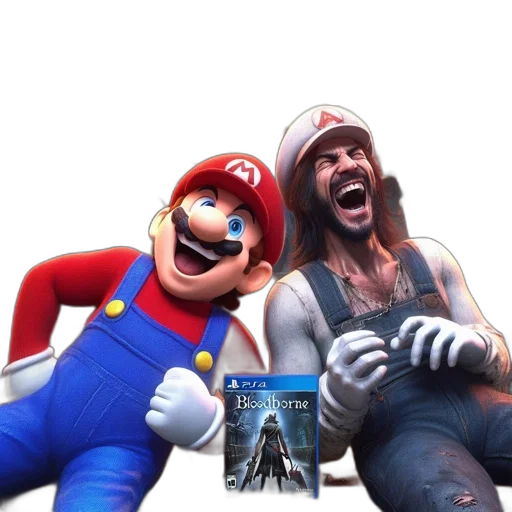 3d render, concept art, two, iconic transparent PNG cut-out