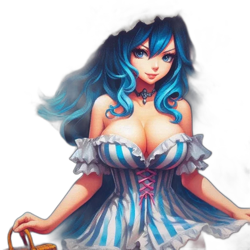 dress, fantasy art, anime, concept art transparent PNG cut-out