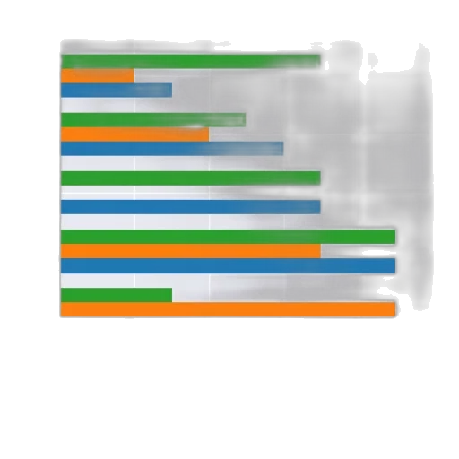staff, 3d render, colorful, monochrome transparent PNG cut-out