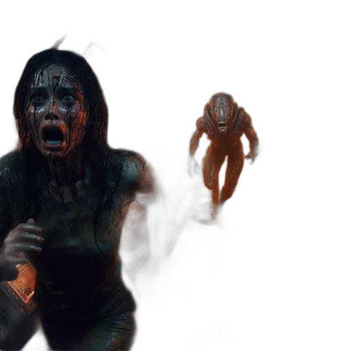 creature, concept art, comic book art, 3d render transparent PNG cut-out