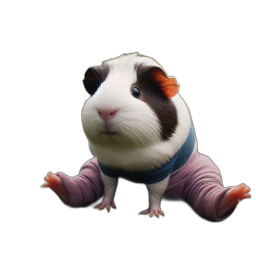 animal, creature, jacket, staff transparent PNG cut-out