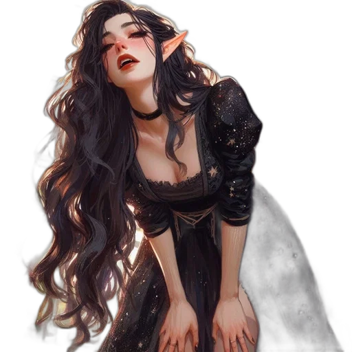 dress, dragon, fantasy art, concept art transparent PNG cut-out