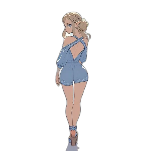 dress, jacket, staff, concept art transparent PNG cut-out