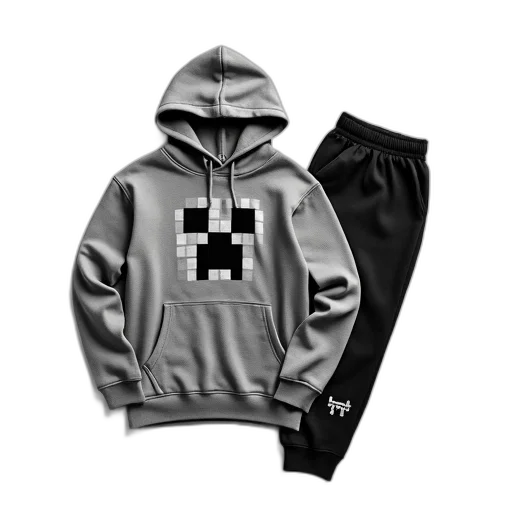jacket, pixel art, 3d render, monochrome transparent PNG cut-out