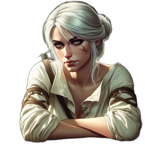 face, jacket, staff, concept art transparent PNG cut-out
