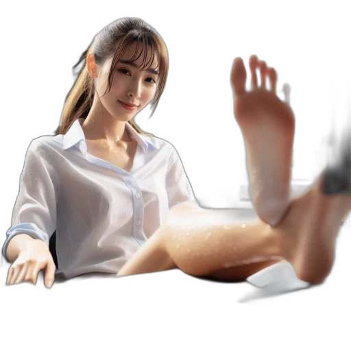 shoes, staff, robot, photorealistic transparent PNG cut-out
