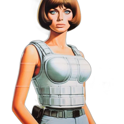 robot, dress, jacket, weapon transparent PNG cut-out