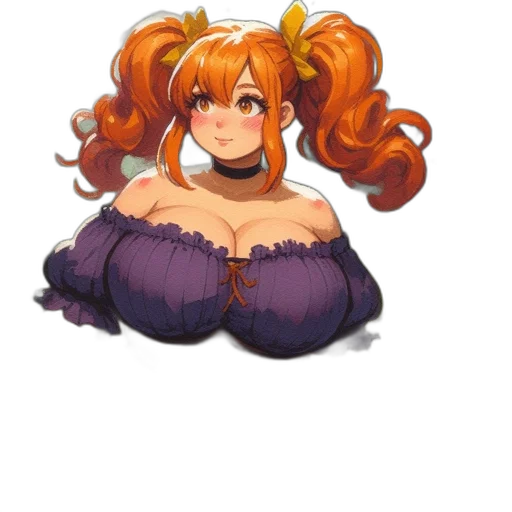 dress, crown, hair, staff transparent PNG cut-out
