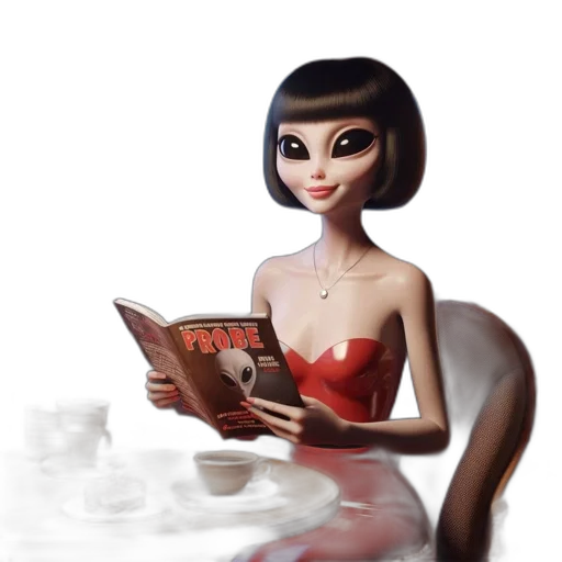 dress, food, robot, jewelry transparent PNG cut-out