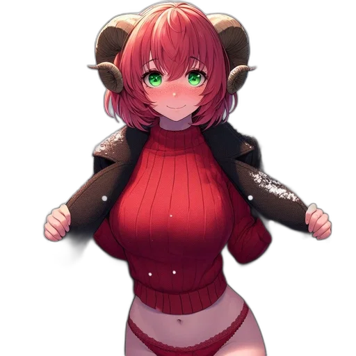 jacket, creature, robot, staff transparent PNG cut-out