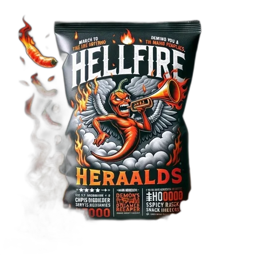 food, packaging, hellfire, heralds transparent PNG cut-out
