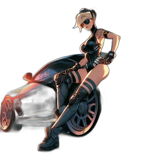 car, robot, weapon, concept art transparent PNG cut-out