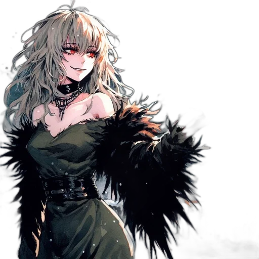 dress, fantasy art, concept art, anime transparent PNG cut-out