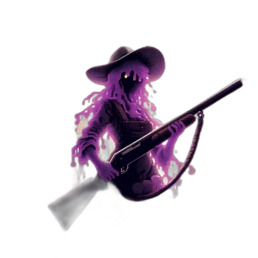 creature, staff, hat, weapon transparent PNG cut-out