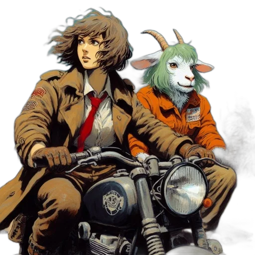 mask, animal, jacket, anime transparent PNG cut-out
