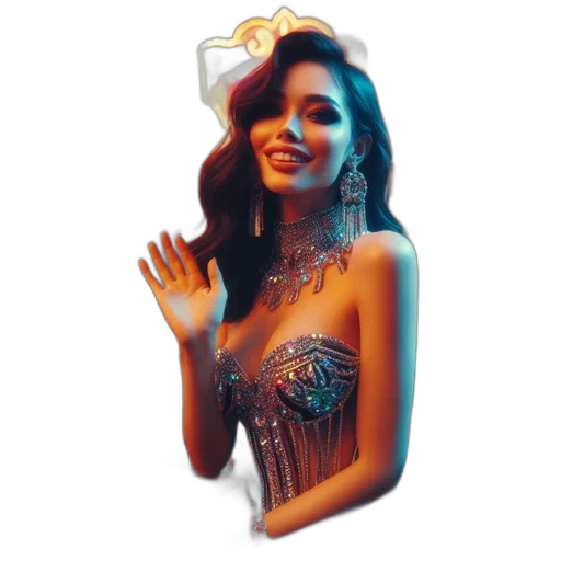 jewelry, crown, dress, face transparent PNG cut-out