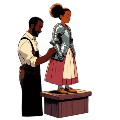 dress, concept art, pixel art, comic book art transparent PNG cut-out