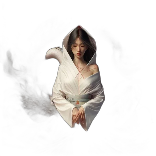 dress, mask, face, staff transparent PNG cut-out