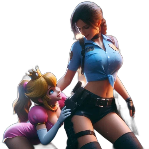 concept art, 3d render, fantasy art, pixel art transparent PNG cut-out