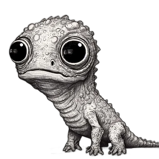 creature, dragon, animal, face transparent PNG cut-out