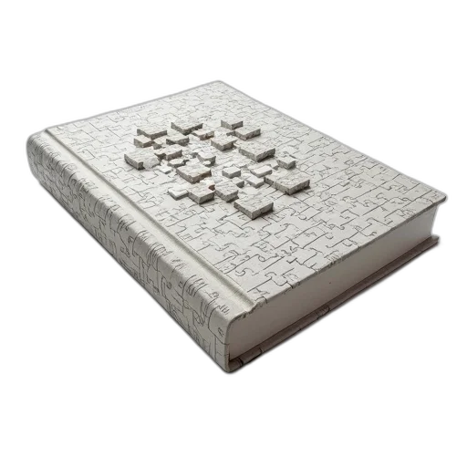 furniture, 3d render, monochrome, book transparent PNG cut-out