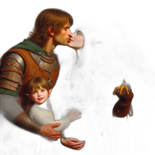 sword, fantasy art, concept art, oil painting transparent PNG cut-out