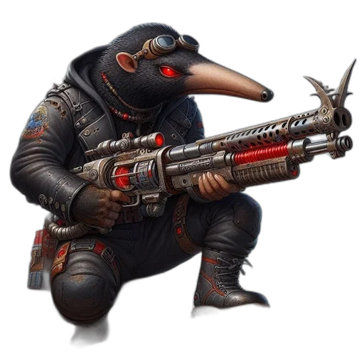 weapon, animal, creature, staff transparent PNG cut-out