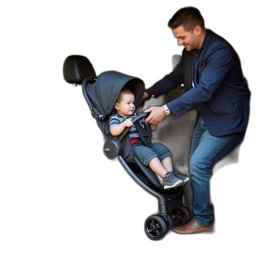 jacket, photorealistic, graco, stroller transparent PNG cut-out