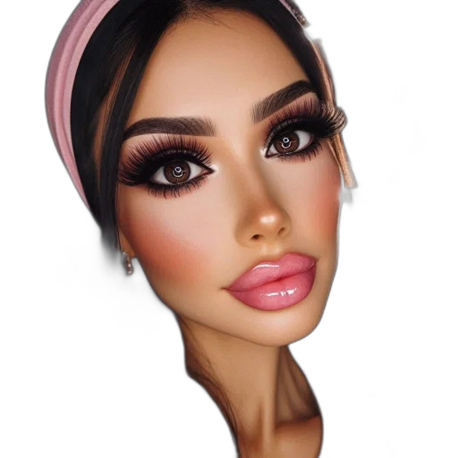 face, jewelry, hat, photorealistic transparent PNG cut-out