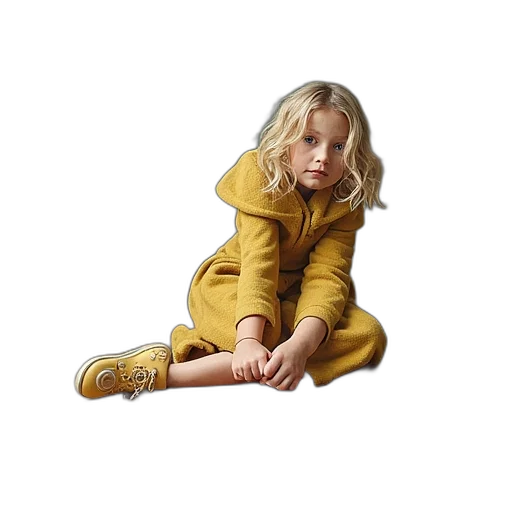 jacket, dress, shoes, oil painting transparent PNG cut-out