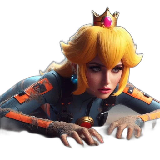 crown, weapon, concept art, 3d render transparent PNG cut-out