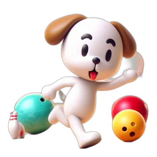 animal, staff, 3d render, concept art transparent PNG cut-out