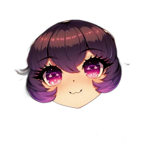 hair, face, mask, creature transparent PNG cut-out