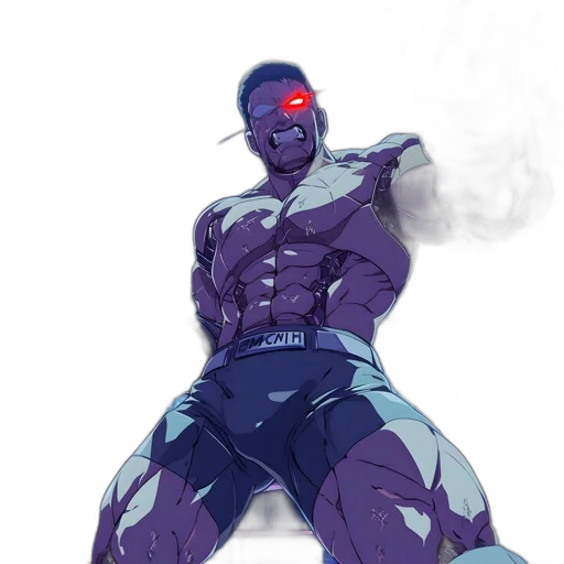 robot, weapon, mask, staff transparent PNG cut-out