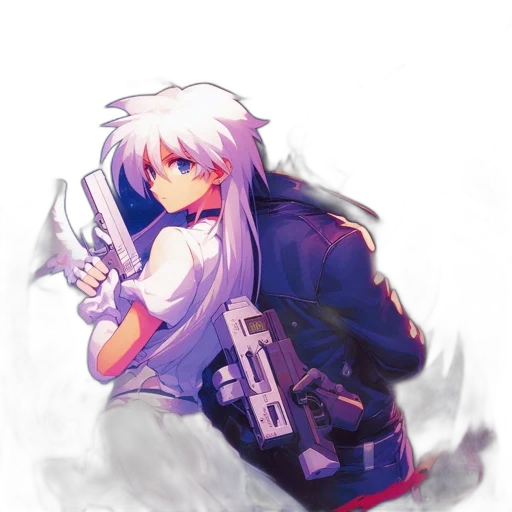 weapon, sword, robot, staff transparent PNG cut-out