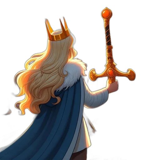 sword, crown, staff, weapon transparent PNG cut-out