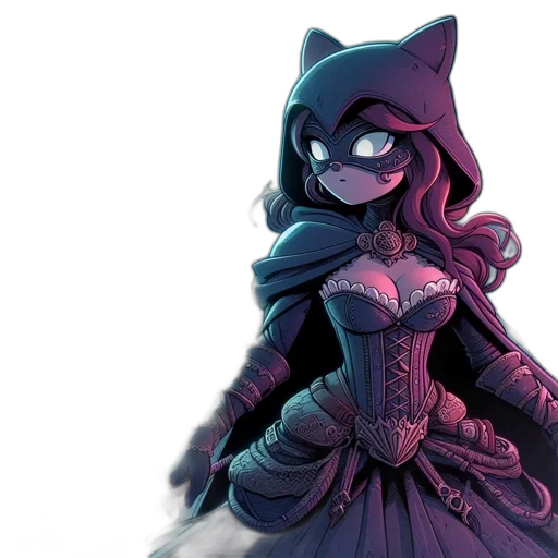 dress, mask, crown, concept art transparent PNG cut-out