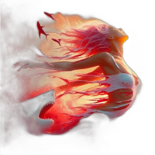 dragon, mask, flower, dress transparent PNG cut-out