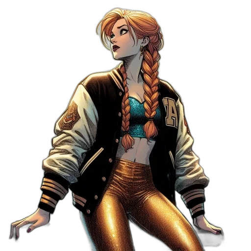 jacket, comic book art, concept art, earth tones transparent PNG cut-out