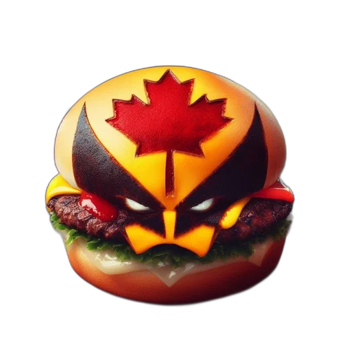 food, uniquely, designed, burger transparent PNG cut-out