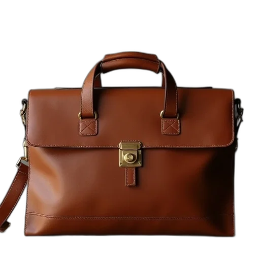 earth tones, briefcase, brown transparent PNG cut-out