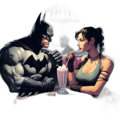 comic book art, concept art, pixel art, cartoon transparent PNG cut-out
