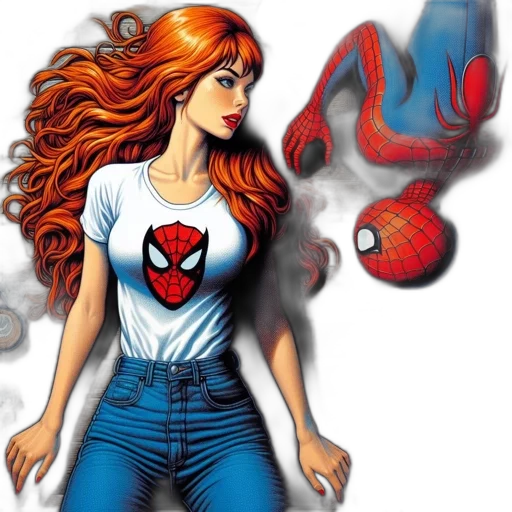 comic book art, concept art, cartoon, fantasy art transparent PNG cut-out