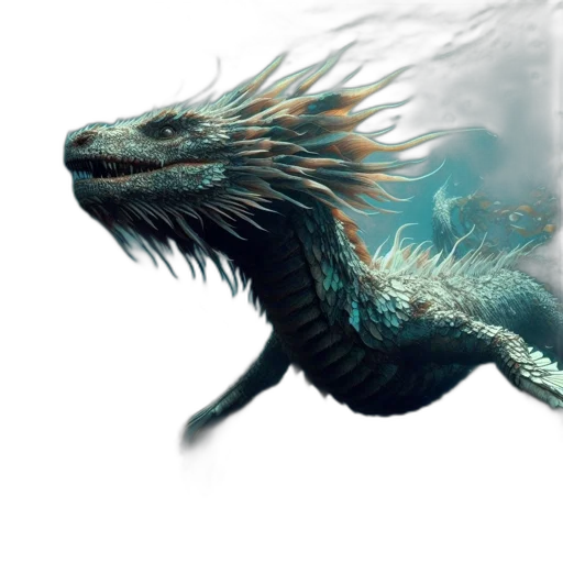 dragon, creature, animal, hair transparent PNG cut-out