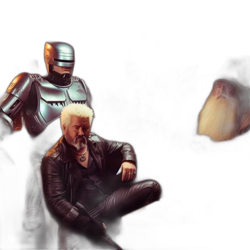 robot, jacket, concept art, comic book art transparent PNG cut-out