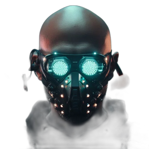 mask, robot, face, weapon transparent PNG cut-out