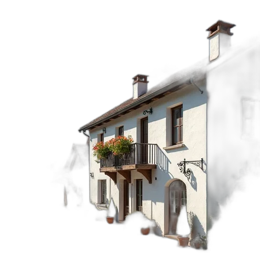 building, photorealistic, 3d render, concept art transparent PNG cut-out