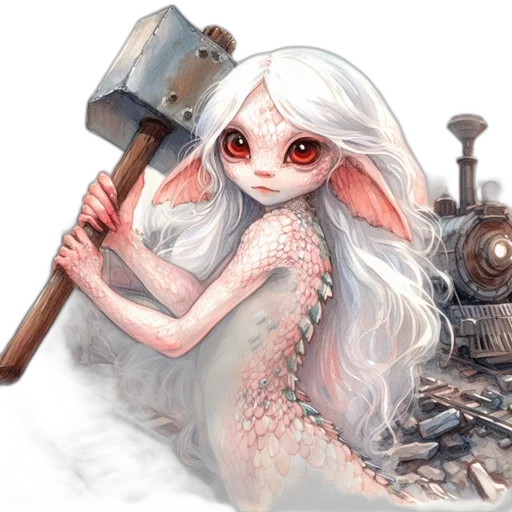 creature, staff, dragon, weapon transparent PNG cut-out