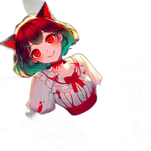 creature, staff, dress, weapon transparent PNG cut-out